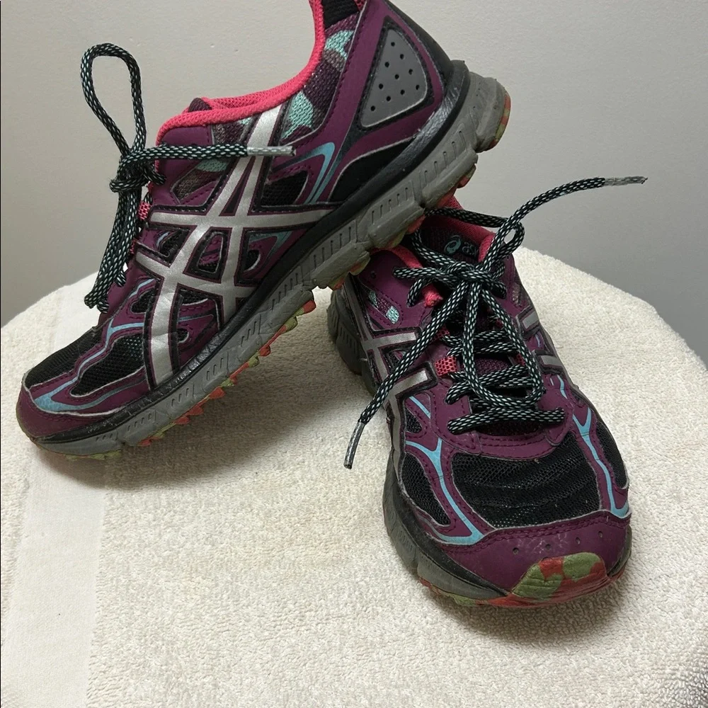 ASICS Gel Scram 3 Women's Multicolor Running Trail Hiking sneakers Shoes size 7